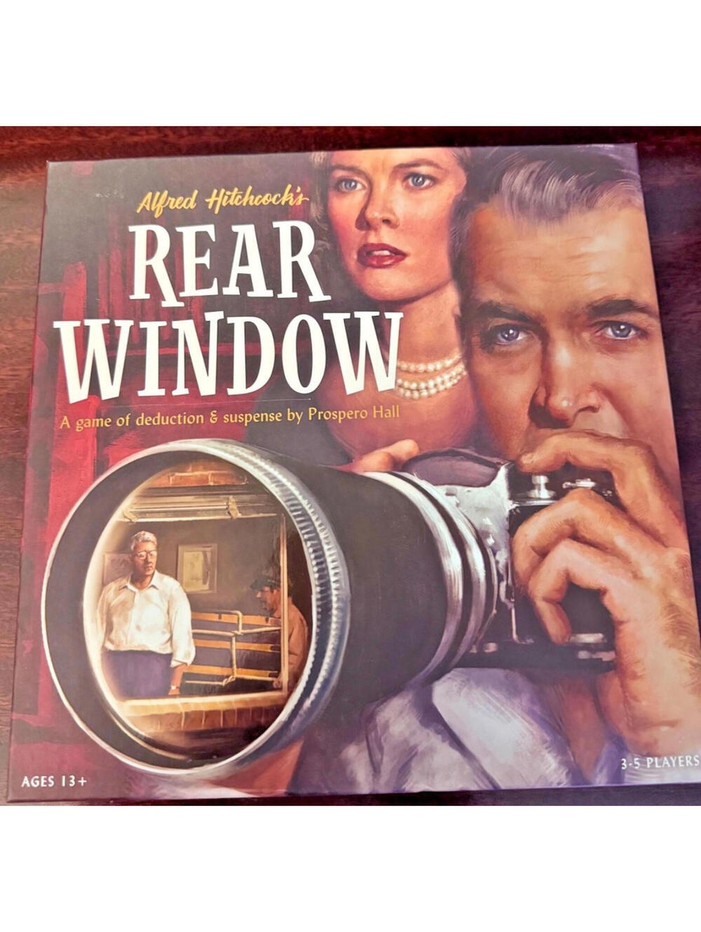 Funko Games Alfred Hitchcock's Rear Window Board Game, New